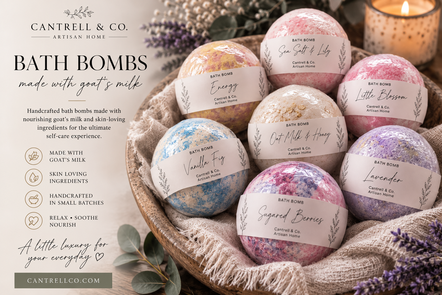 Goats Milk Bath Bombs